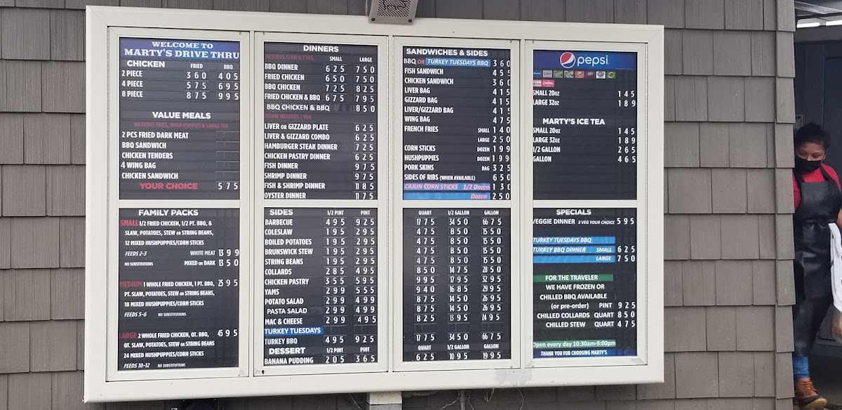 Marty's BBQ Menu - Image 2