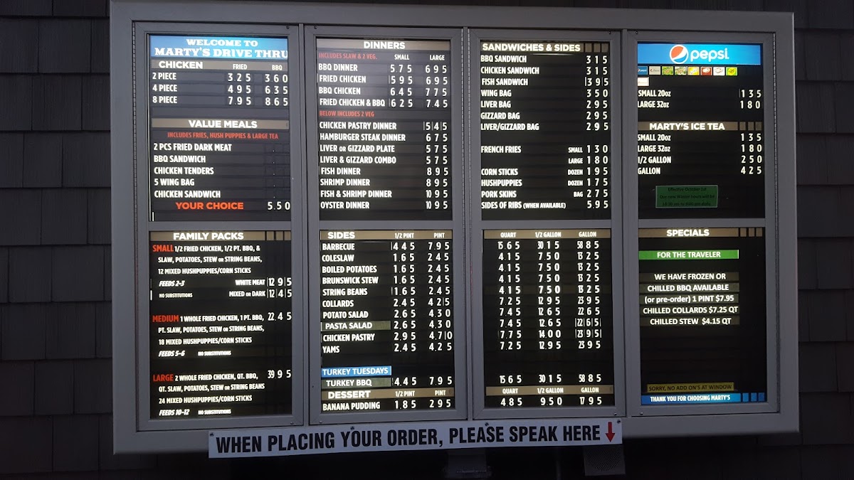Marty's BBQ Menu - Image 6